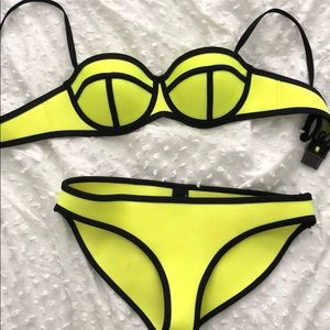 Trangl bikini set neon green/yellow